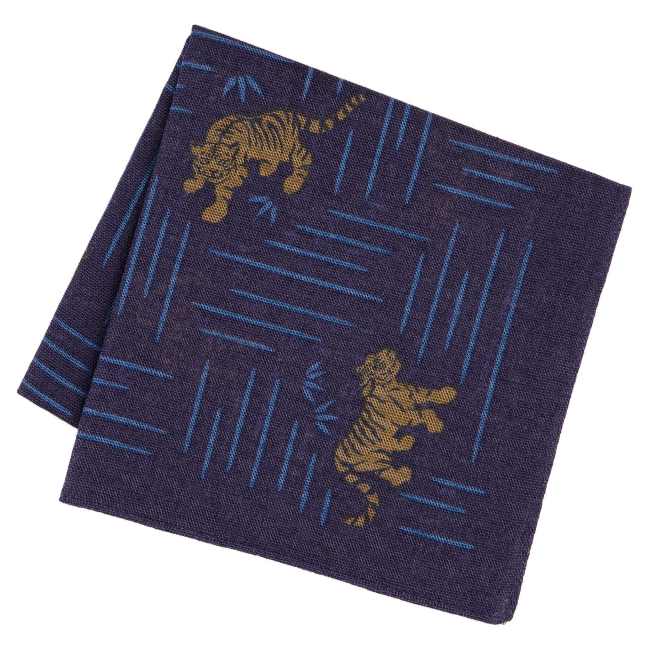 Japanese Handkerchief for Men Women (Japanese Auspicious Designs) Bandana Furoshiki Wrapping Cloth/Made in Japan Scarf Bento Wrap Cloth