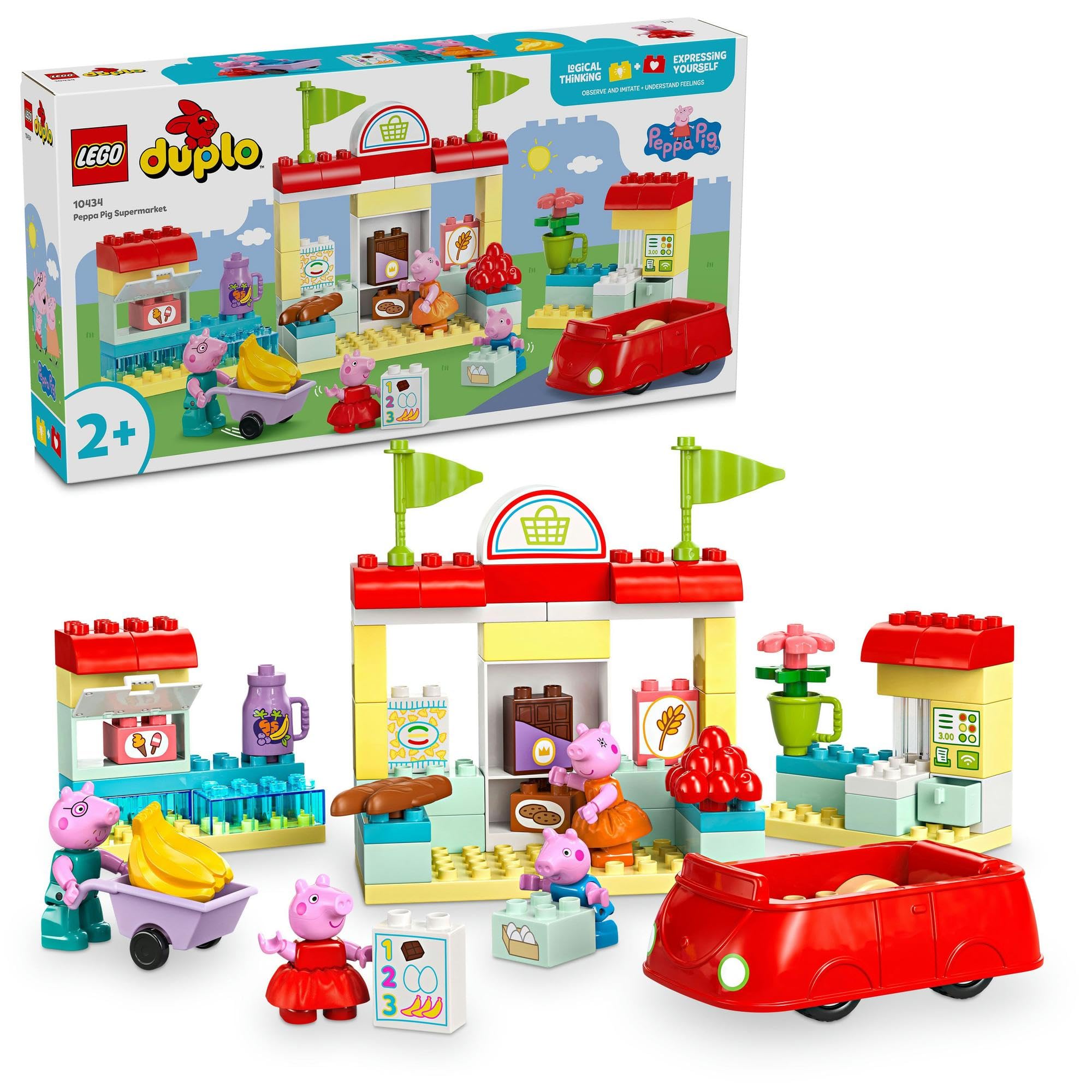 LEGO DUPLO Peppa Pig Supermarket Toy 10434 Building Blocks Toys for 2+ Gift for Boys and Girls (B01N6CJ2D1) Amazon Price History, Amazon Price Tracker