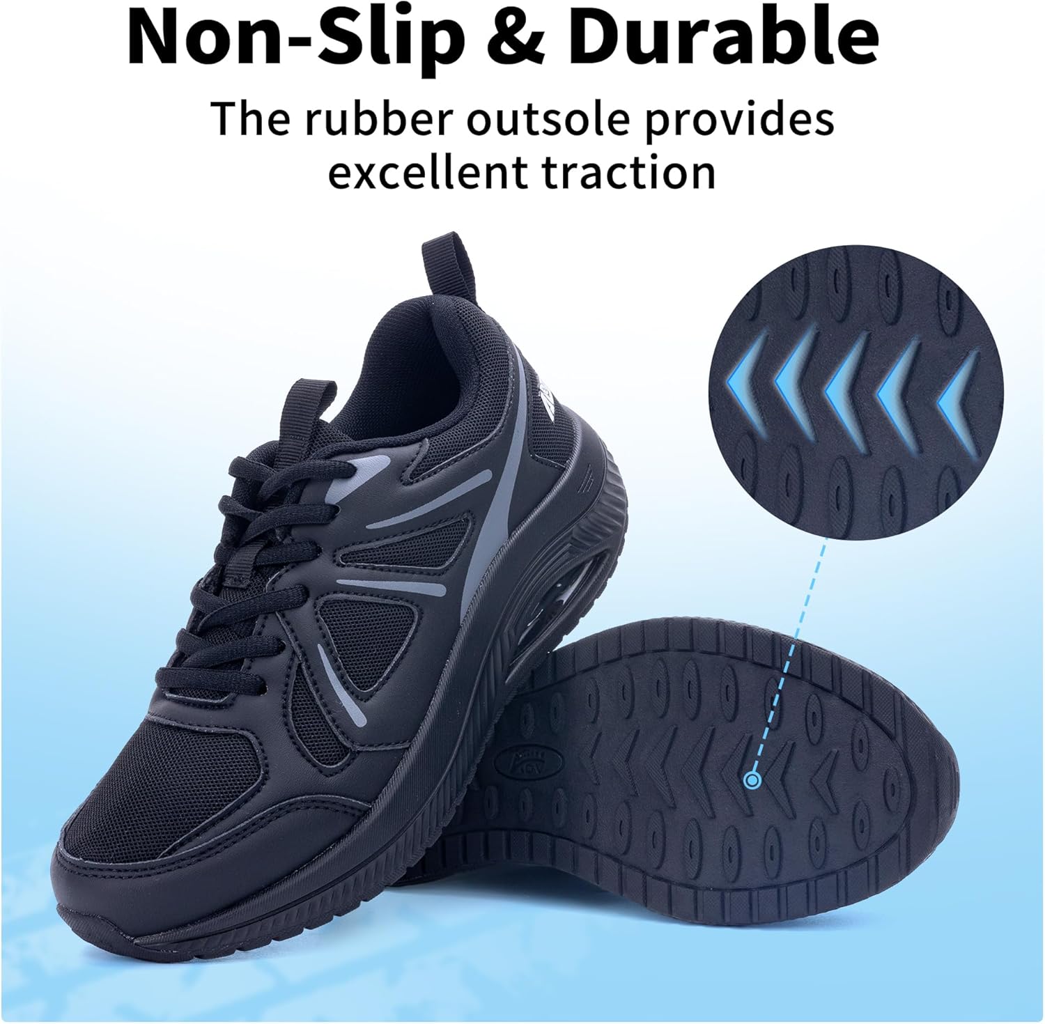 AOV Women Arch Support Walking Shoes Orthotic Sneakers for Plantar Fasciitis Foot and Heel Pain Relief Tennis Shoes - Image 5