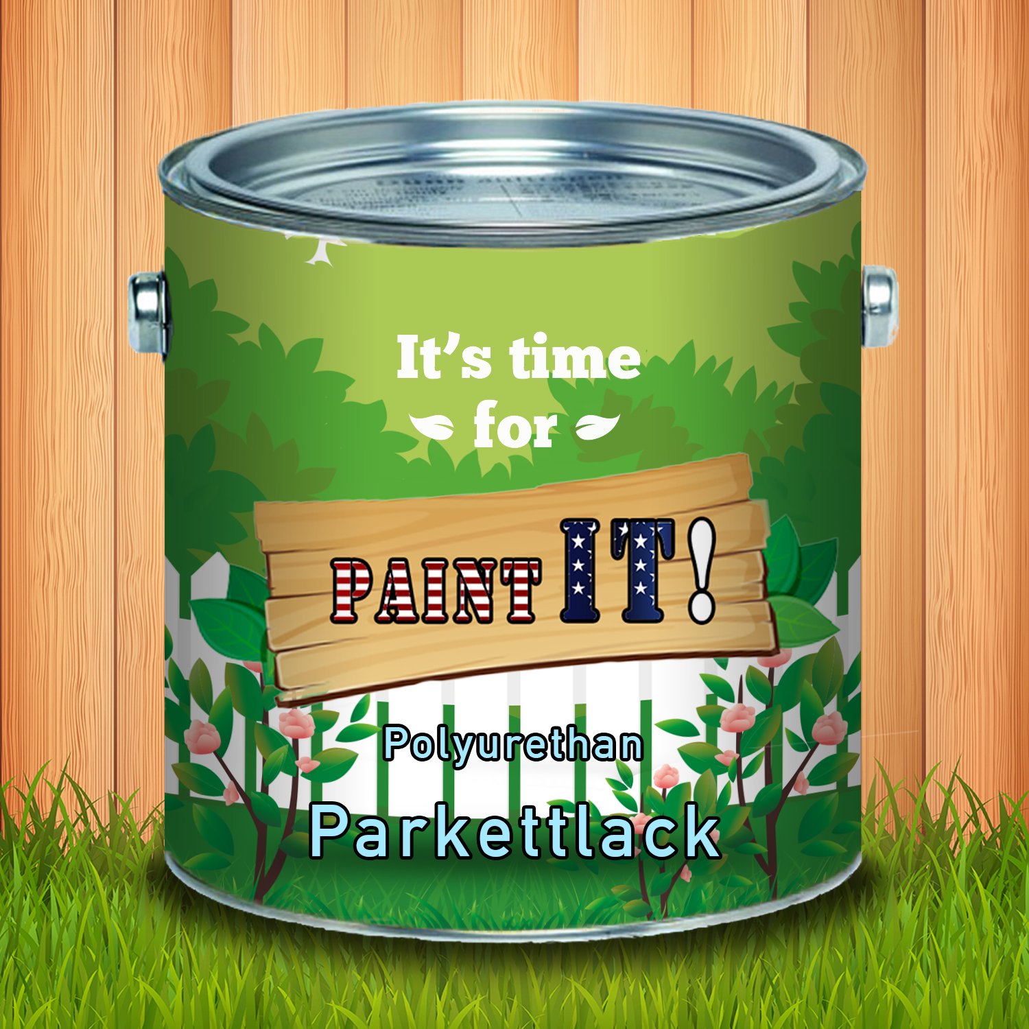 Paint IT! Barniz para parquet de larga duración Barniz para escaleras brillante satinado Aceite parquet Mantenimiento de INCOLORO (1 L, brillante)