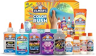Elmer's Color Rush Slime Kit, Includes Liquid Glue, Activator, Makes Col...