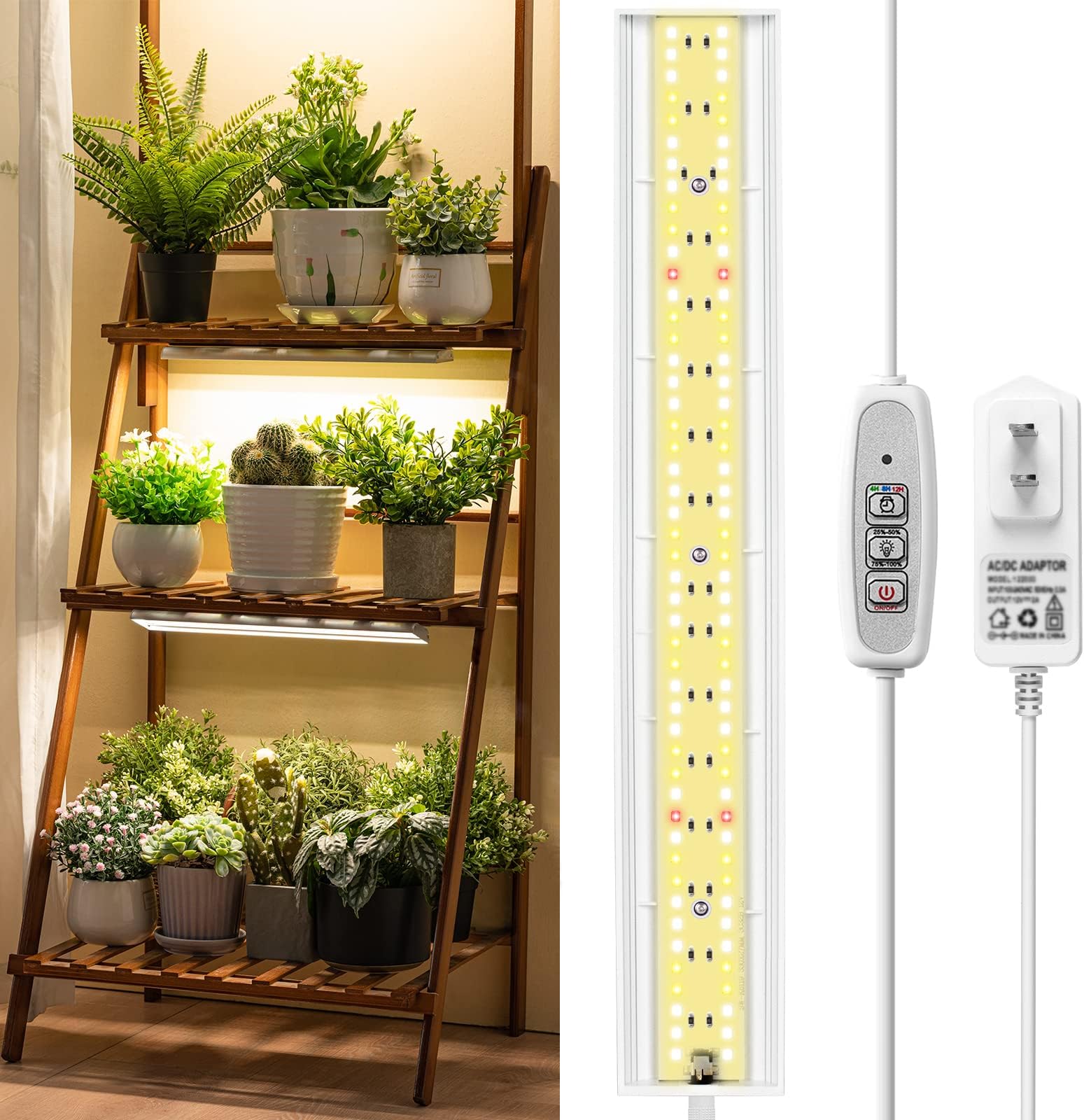 LED Grow Light Strips for Plants,Cholas 36W 132 LEDs Auto