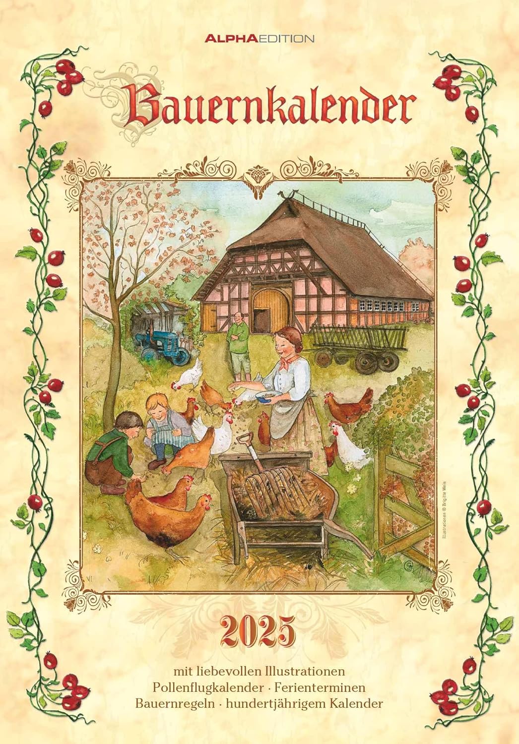 Amazon.com: Alpha Edition - Farmer's Calendar 2025 Wall Calendar, 23.7