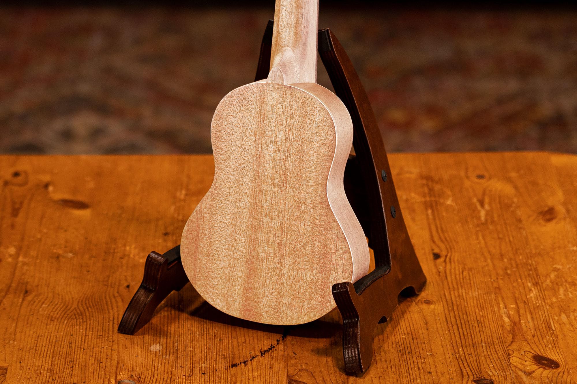 Ortega Guitars Ukulele Sopranino Mancino – Acustico – Keiki K1 Series – Okoume, Natural (K1-MM-L)