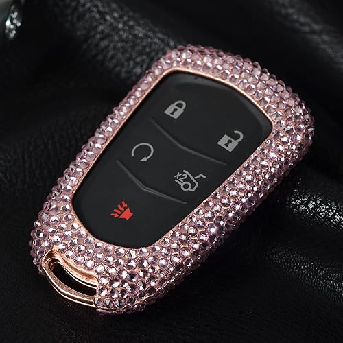 Miniatura 4 de Funda de aluminio hecha a mano para llave Cadillac ATS ATS-L ATS-V CT6 CTS CTS-V Escalade SRX XT4 XT5 XTS, plateado