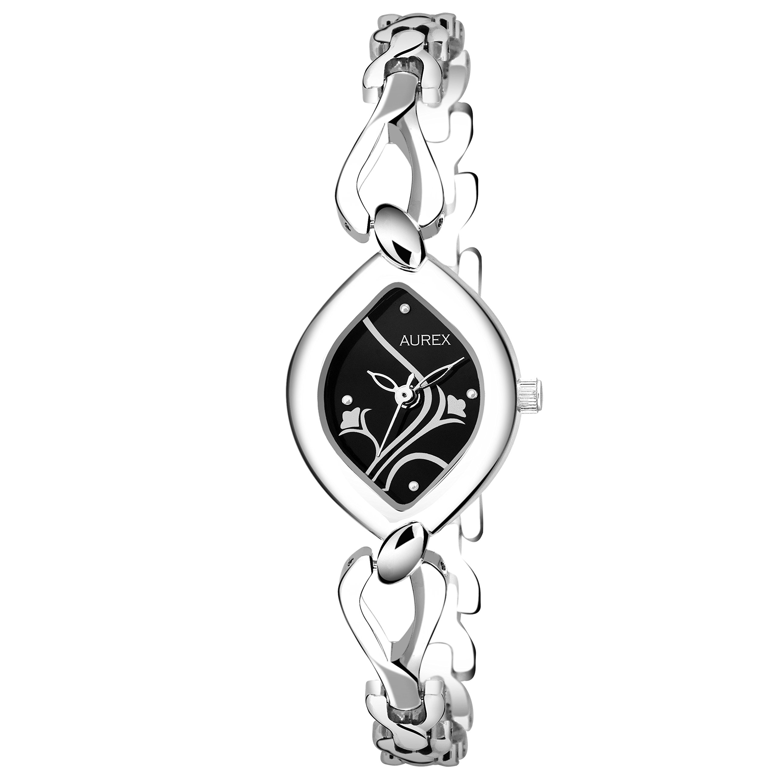 AUREX Awesome Analog Black Dial Womens and Girls Watch (AX-LO2455-BKC) (B07DHP2HY7) Amazon Price History, Amazon Price Tracker