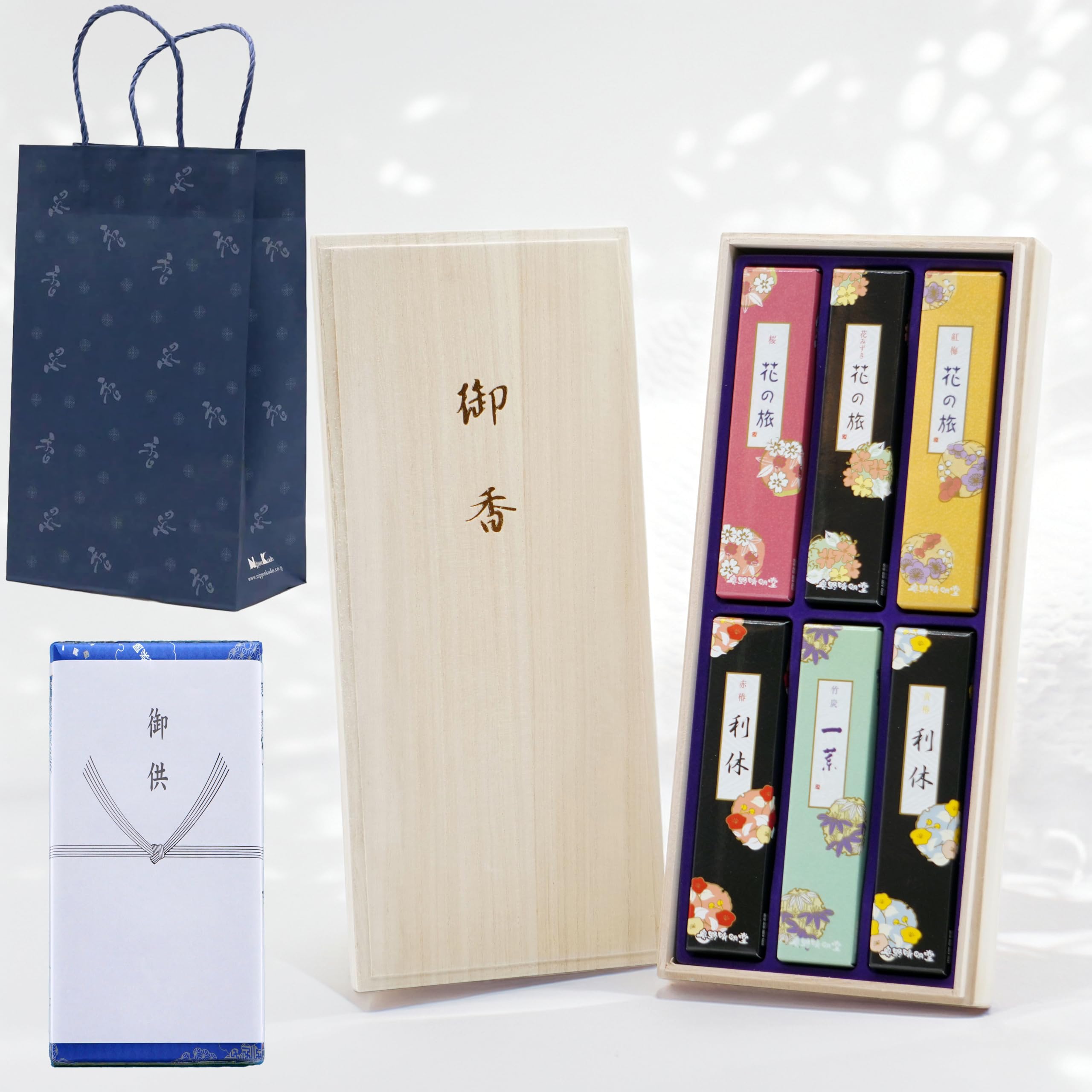 Flower Journey Low-Smoke Incense Sticks, 6 Scents
