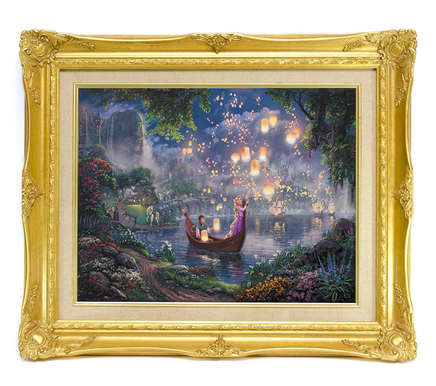 トーマスキンケード絵画 ラプンツェル 絵画 ディズニー 塔の上の