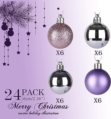 Miniatura 2 de Jusdreen 31 esferas decorativas para árbol de Navidad, inastillables, esferas colgantes para árbol de Navidad, decoración para vacaciones, fiestas,