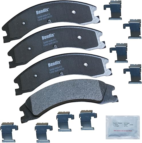 Miniatura 320 de Bendix Priority1 CFC154 - Juego de pastillas de freno de disco para Avanti II, Century, LeSabre, Regal, Riviera, chasis comercial, DeVille