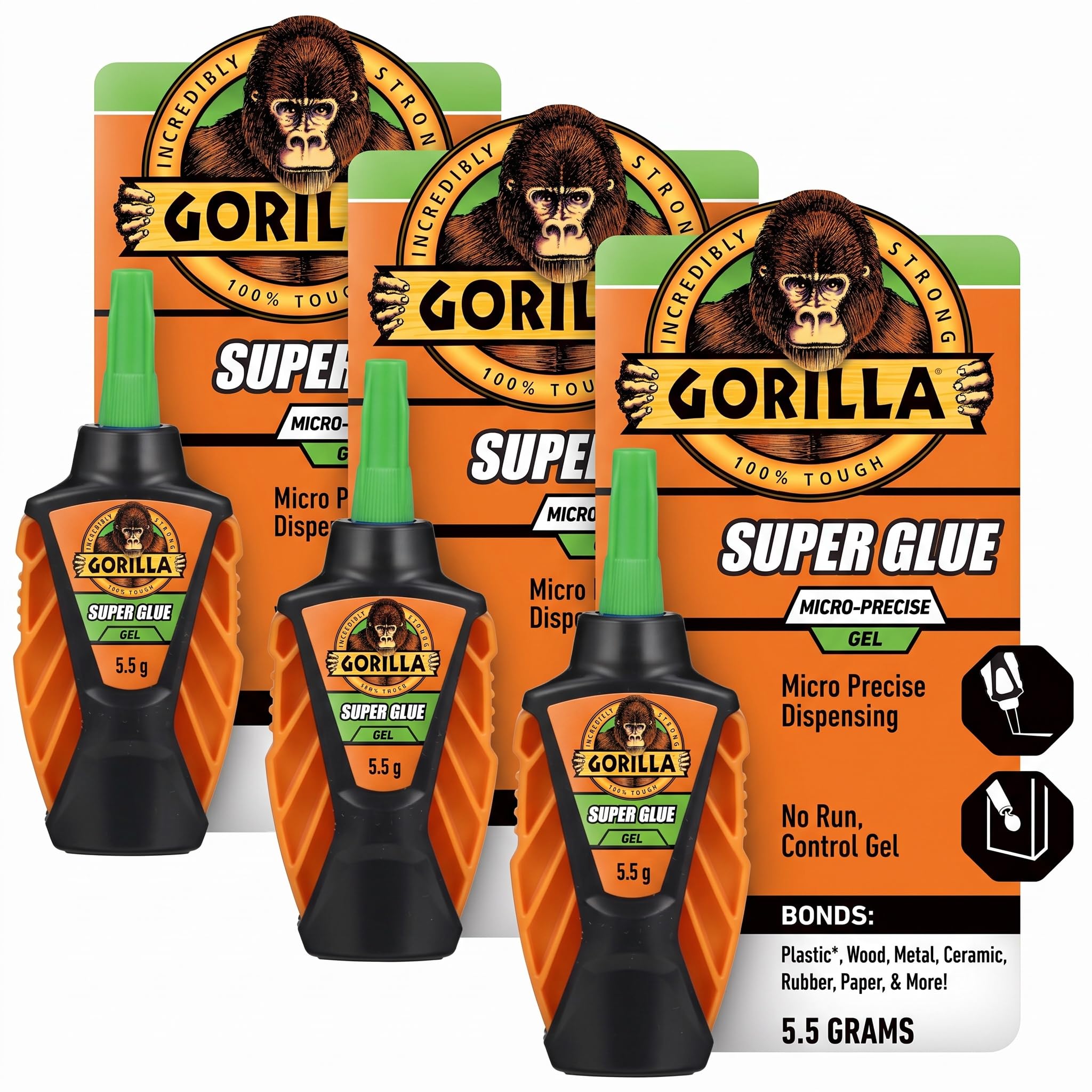 Gorilla Micro Precise Super Glue - 2-Pack -11