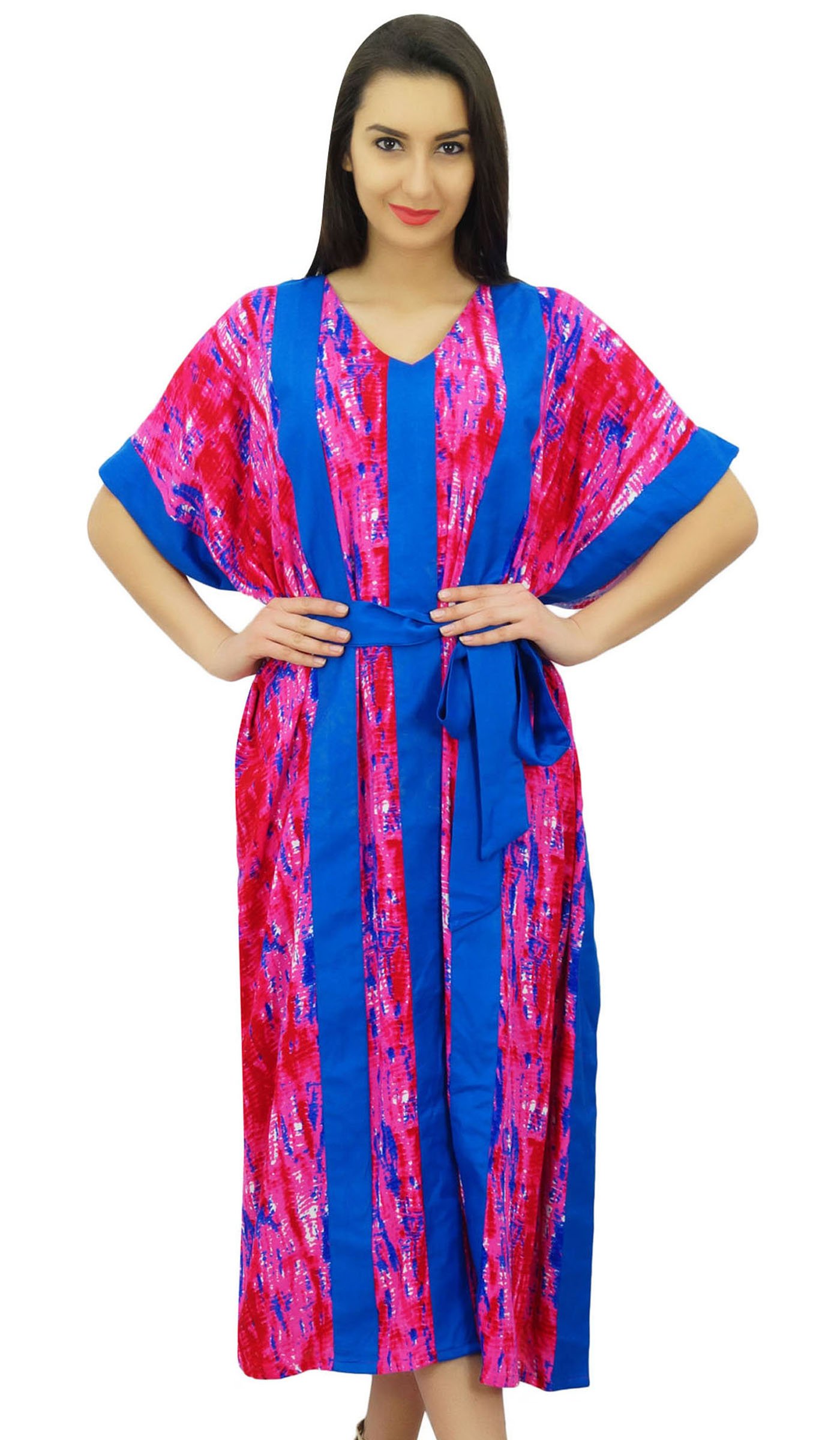 Bimba las Mujeres Maxi Largo Encubrimiento de Playa diseñador caftán Kimono caftán con la Correa