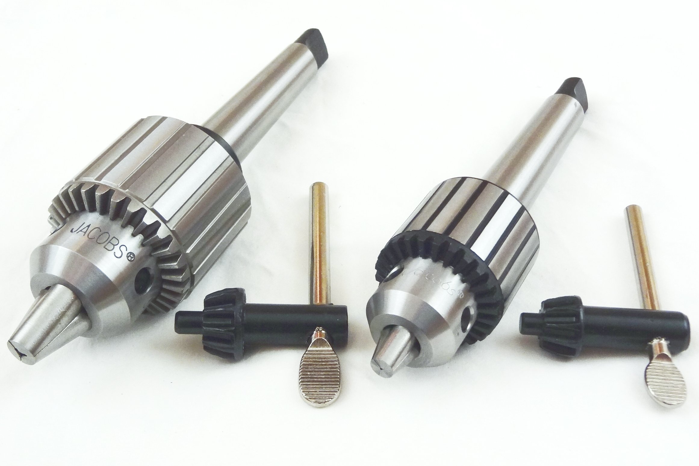 Buy Jacobs Set of Two Drill Chucks with MT2 Morse Taper 2 Arbor & Key 0