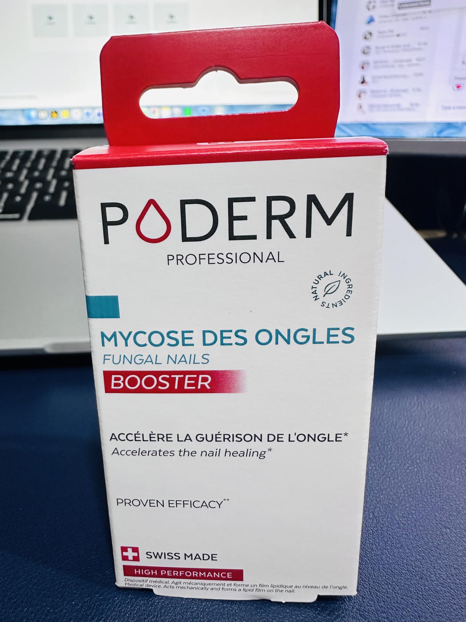 PODERM – TOENAIL RENEWAL BOOSTER – TEA TREE oil-serum - Restores Appearance of Discolored/Damaged Nails – Toe and Fingernail Repair – 100% Natural Ingredients and Vegan – Express Renewal – Swiss Made
