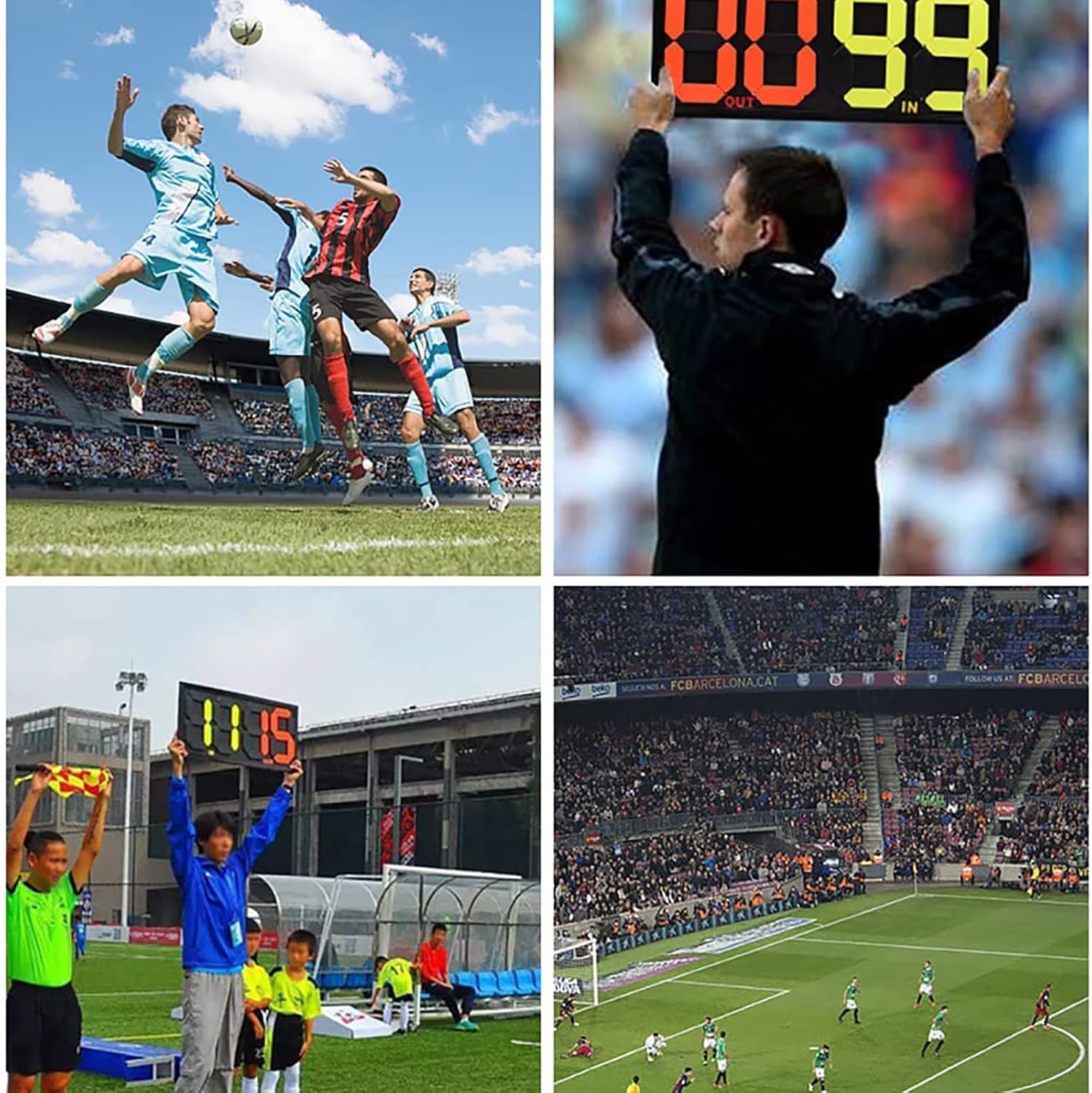 Tabellone segnapunti manuale con numero di capovolgimento, facile da usare per sostituire arbitri di calcio in atletica leggera e competizioni