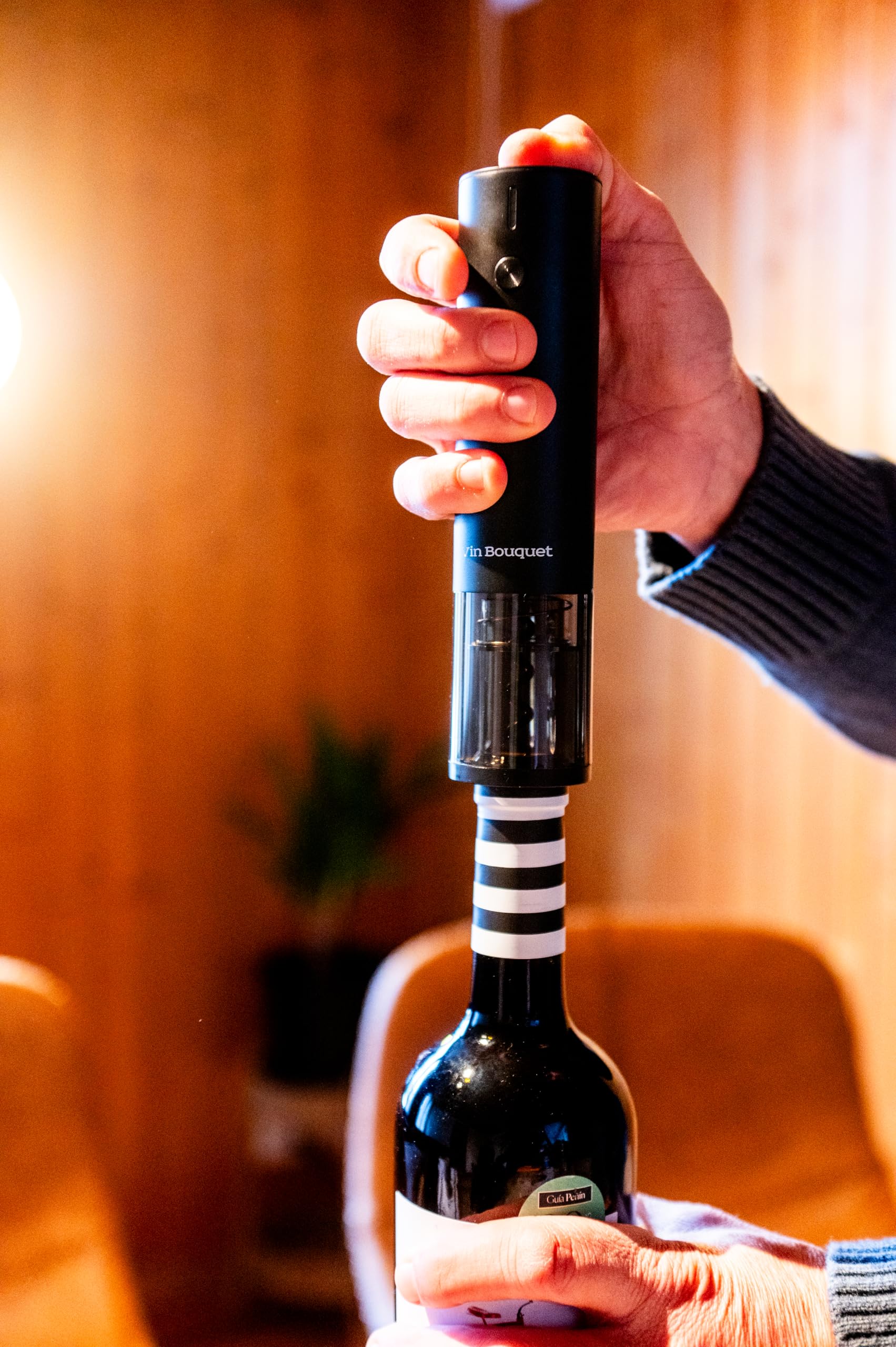 Vin Bouquet FID 002 tire bouchon électrique professionnel avec base rechargeable ouvre bouteille vin