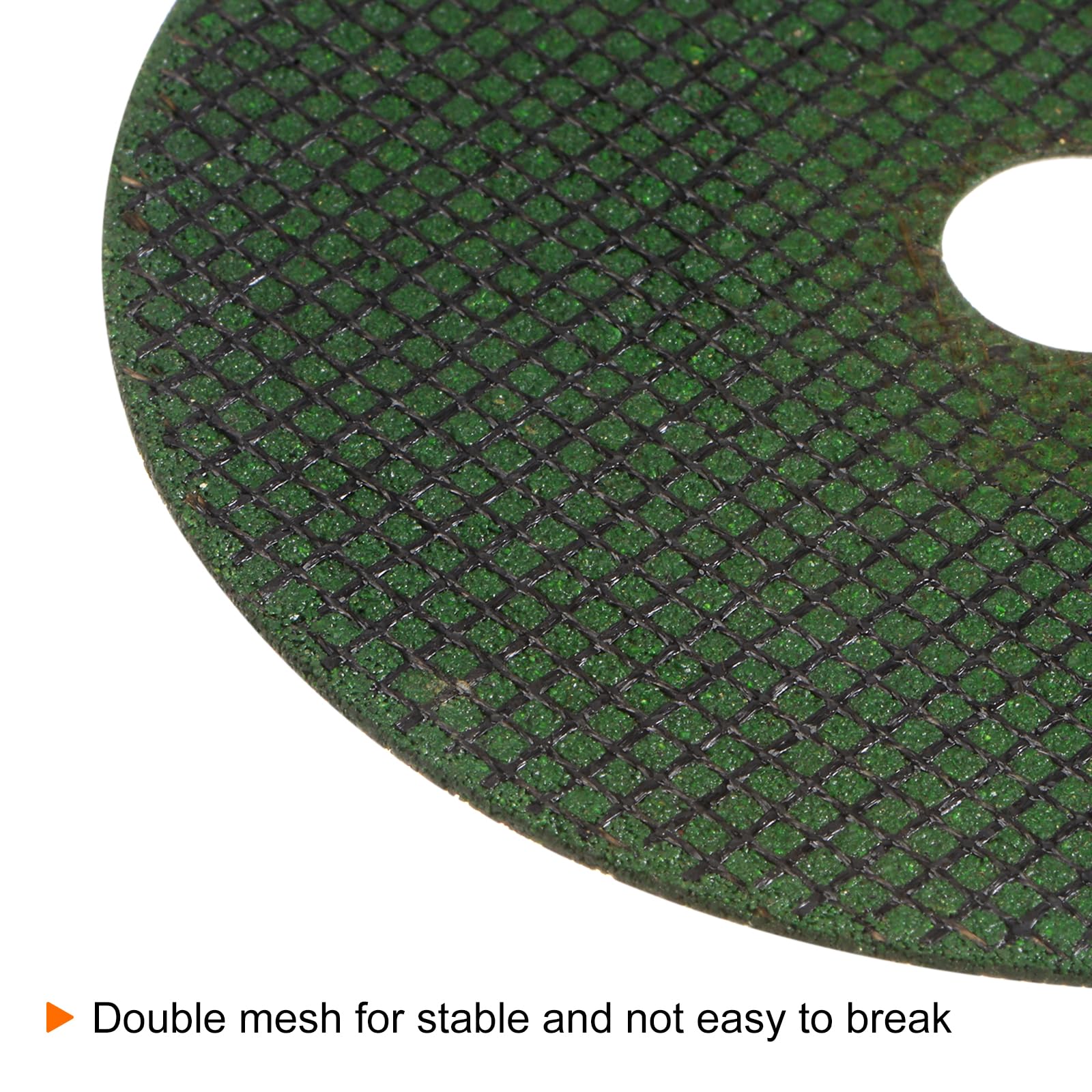sourcing map 50 dischi da taglio da 16 mm x 107 mm x 1,2 mm, in metallo sottile, in acciaio inox, per taglio veloce, mole per utensili rotanti, verde