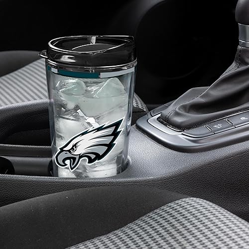 Miniatura 348 de Rico Industries NFL - Vaso clásico de fútbol americano de doble pared, 16 oz o 20 onzas, tapa W