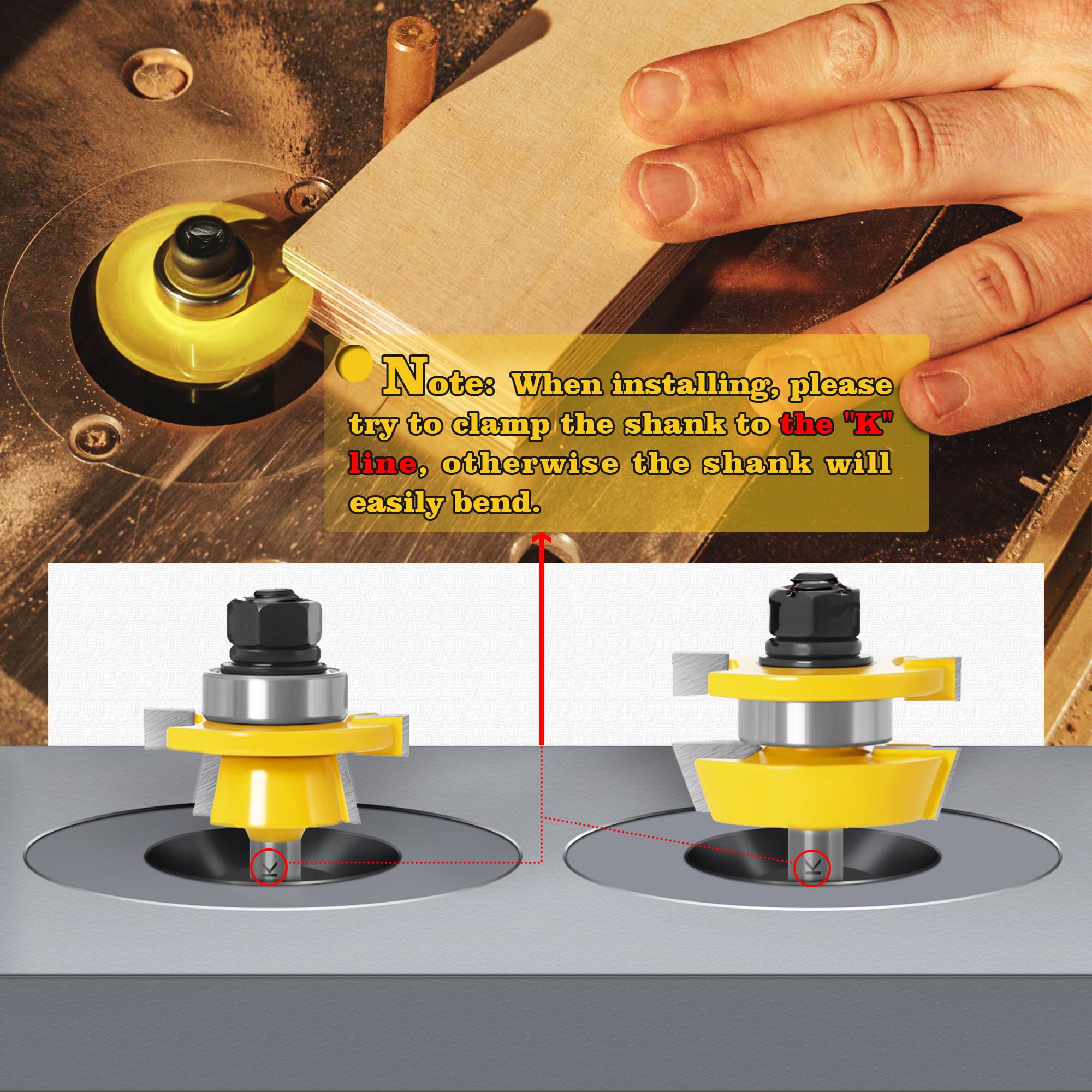 Carbide Router Bits - Shaker Rail & Stile -6