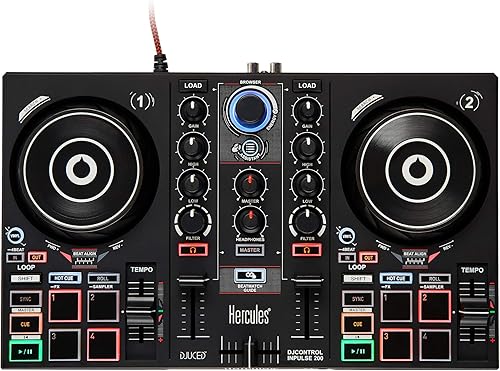 Miniatura 4 de HERCULES DJ Kit de aprendizaje y soporte portátil para portátil Pyle  Mesa de pie con altura ajustable y puntas antideslizantes para mezclador de DJ