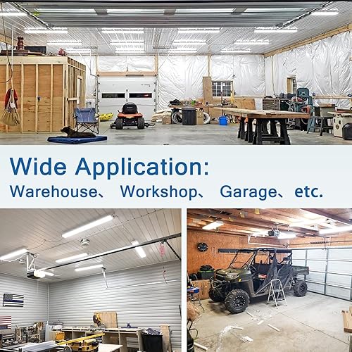 Miniatura 3 de Splendidlled Luz LED enlazable de garaje de 4 pies, tubo de luz LED con cable de alimentación, 110-220 V CA, equivalente a 40 vatios de eficiencia