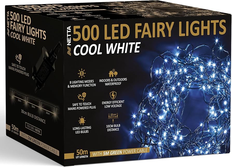500 cool white christmas tree lights Clearance