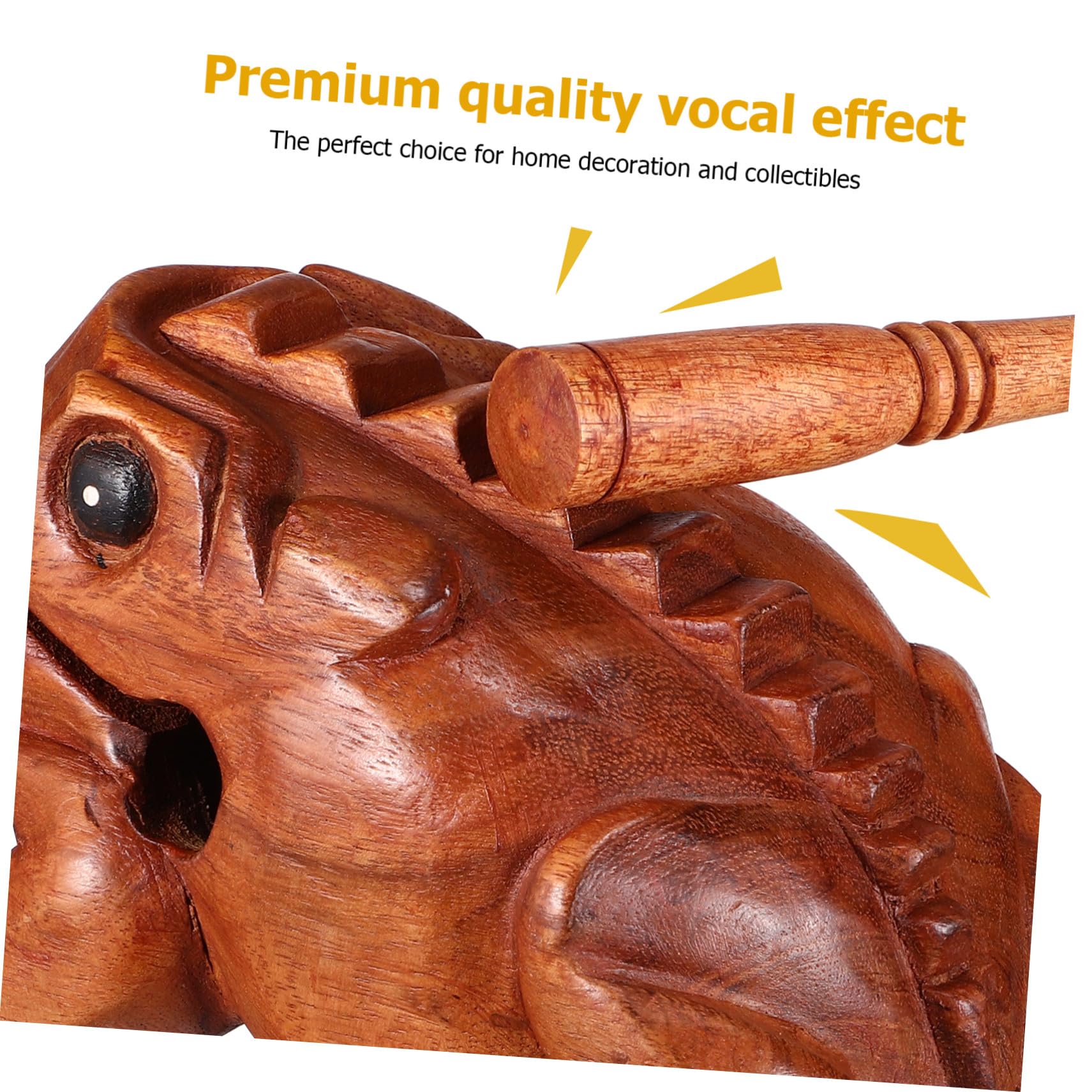 TOPBATHY 3 Stück Teiliges Holz Klangtier mit Frosch Schwein Eule Kreatives Holz Schlaginstrument Percussion Sound Block für Deko und Geschenk Naturbelassenes Musikspielzeug
