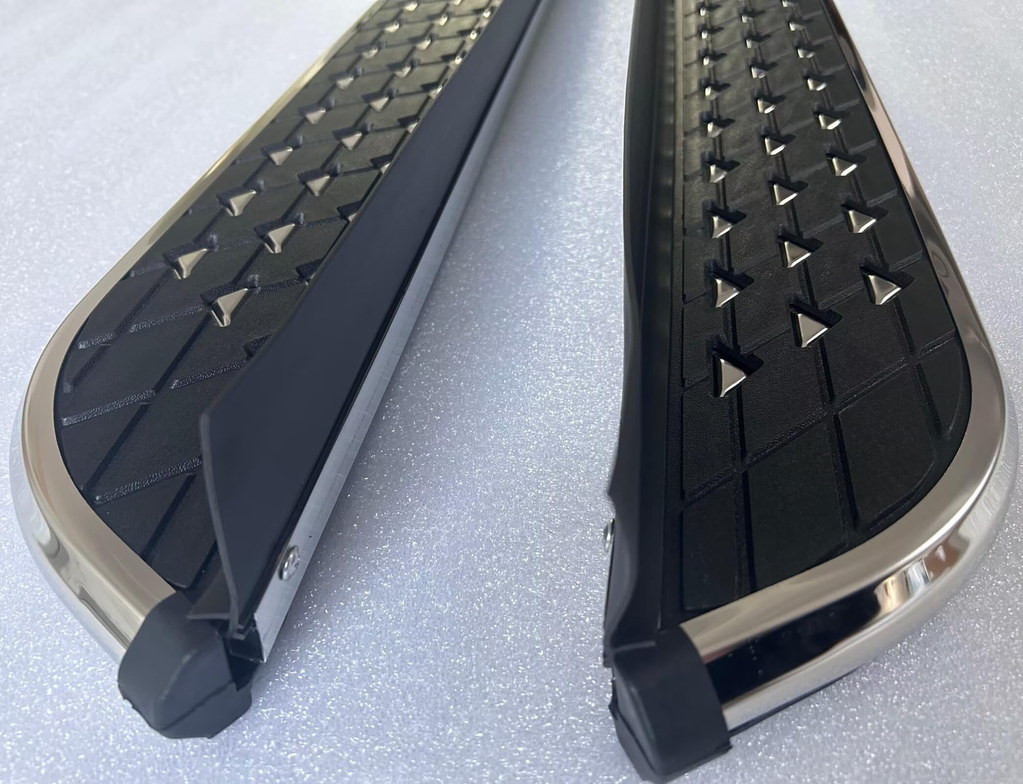 Estribos para MG ZS ZST 2017-2024, 2 escalones laterales fijos de aluminio (con soporte) | Kit atornillado sin taladro | Accesorios para tablero de riel SUV para proyectos de bricolaje, negro (1 juego