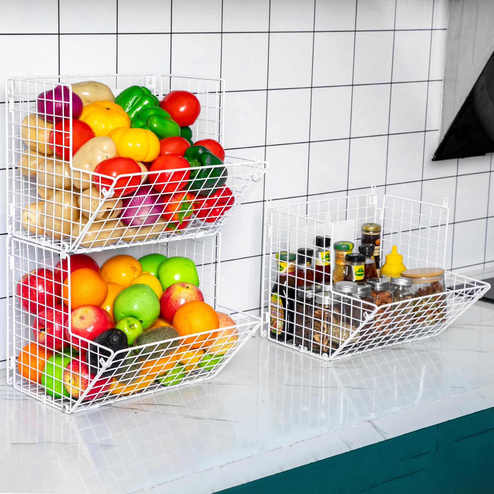 Estante Redondo De Plástico De 3-4 Niveles Para Almacenamiento De Frutas Y Verduras En La Cocina/Estantería De Cocina