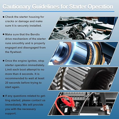 Miniatura 7 de Motor de arranque compatible con Honda Fit 2015-2020, Fit Cool, Fit DX, 1 Million Edition, Fit EX, L4 1.5L Starter