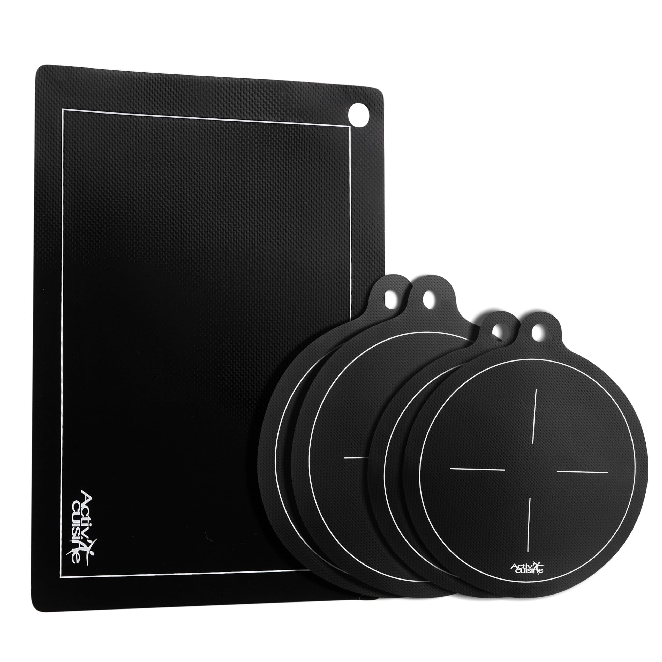 ACTIV CUISINE Protezione piano induzione, copri piano induzione, adattatore induzione per pentole induzione, resistente al calore in silicone e fibra di vetro, protegge da graffi e ustioni, 5 pezzi