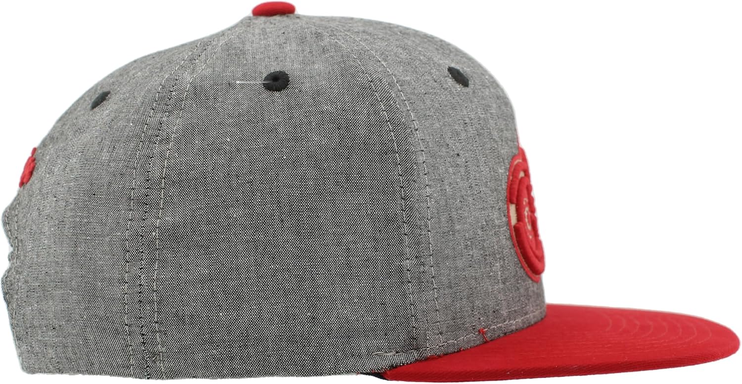 ZHATS NHL Unisex-Adult NHL Officially Licensed Adjustable Snapback Hat Chambray Heather Black - Image 7