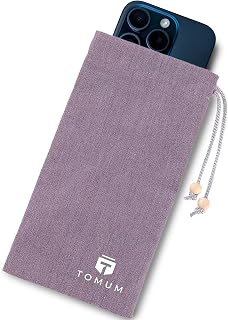 TOMUM EMF Shield Sleeve for Cell Phone - Protection Smartphone Pouch - Anti EMP Bag - Signal Blocking Case for Radiation, 5G, RFID (Grey)