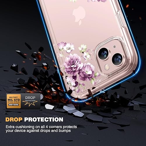 Miniatura 409 de Diaclara - Funda diseñada para iPhone 14 Pro Max, resistente, de cuerpo completo, con protector de pantalla sensible al tacto y antiarañazos + Blanco