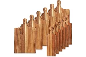 12-Piece Acacia Wood Cutting Board Set for Versatile Cooking and Serving Needs