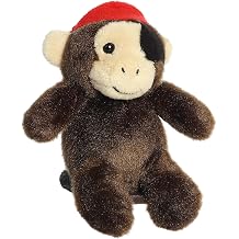 Aurora Shoulderkins 3.5" Cheeky Buccaneer Monkey Adorable Stuffed Animal