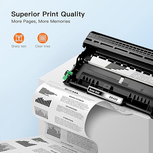 Miniatura 3 de E-Z Ink Compatible Drum Unit (Not Toner) for Brother DR420 DR 420 DR-420 for HL-2270DW HL-2280DW HL-2230 HL-2240 MFC-7360N MFC-7860DW DCP-7065DN