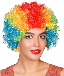 مجموعة اكسسوارات المهرج للجنسين من ماتيسا (باروكة مهرج)