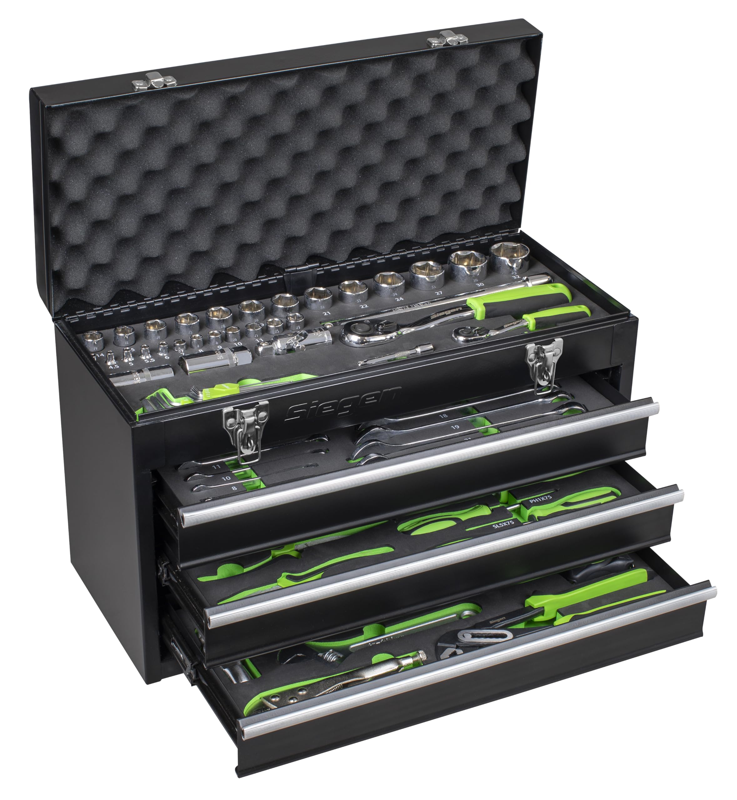 Sealey Portable Tool Chest 3 Drawer with 98pc Tool Kit - S01266