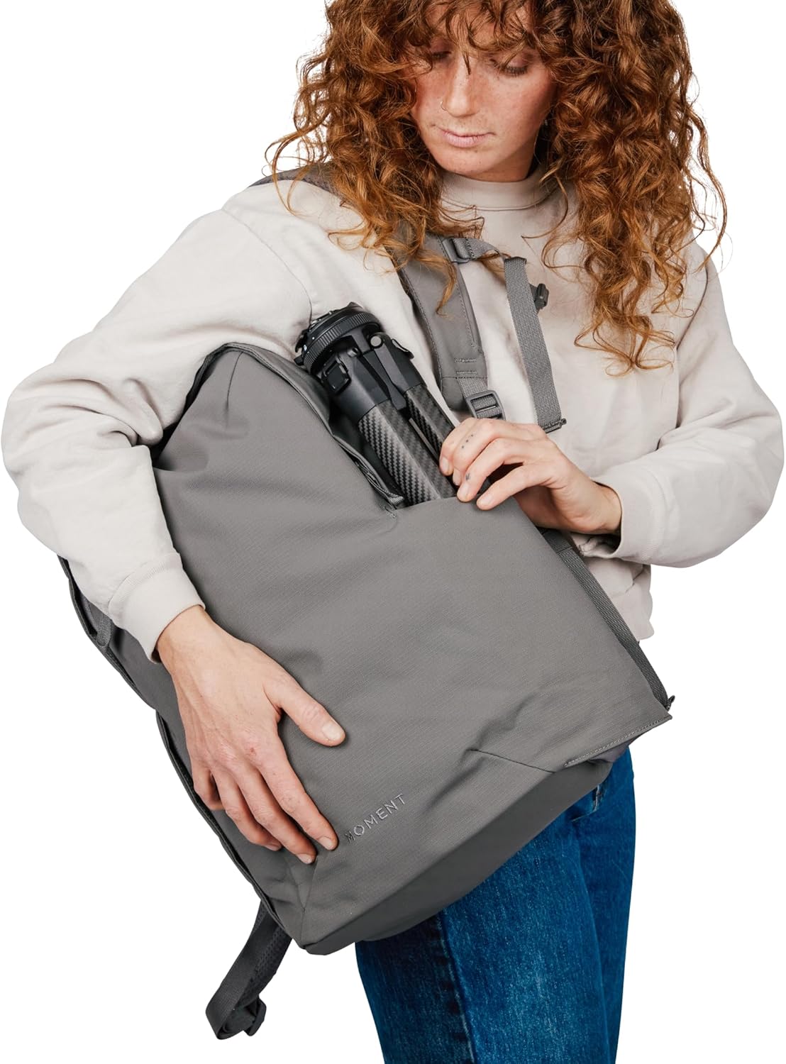 Moment Everything Backpack 28L – Weekender Travel Laptop & Camera Backpack (Gray)