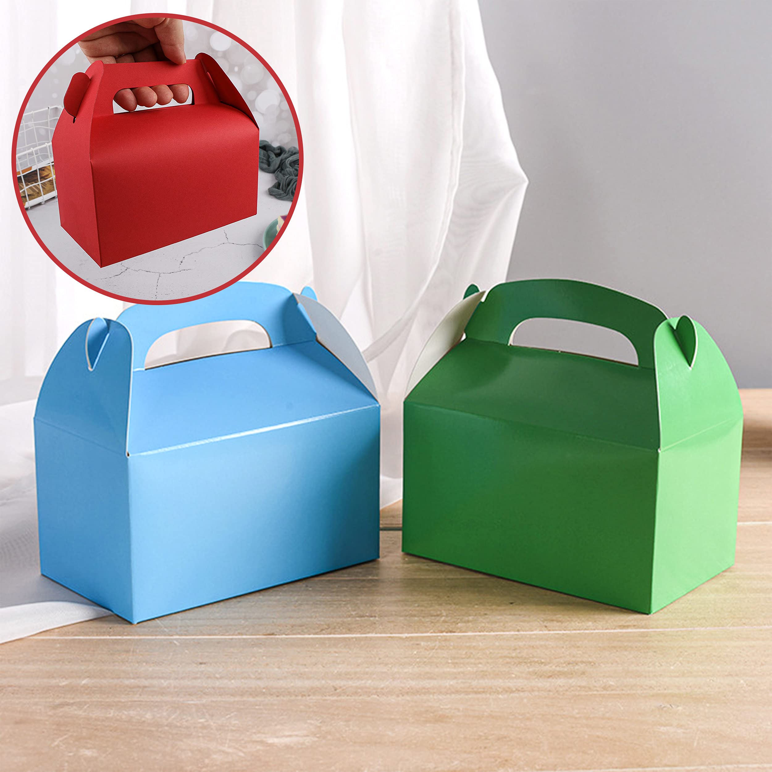 Scatole Regalo Compleanno 20 Pezzi - Cartone Colorato Con Maniglia, Per Bomboniere E Feste - Foto 10