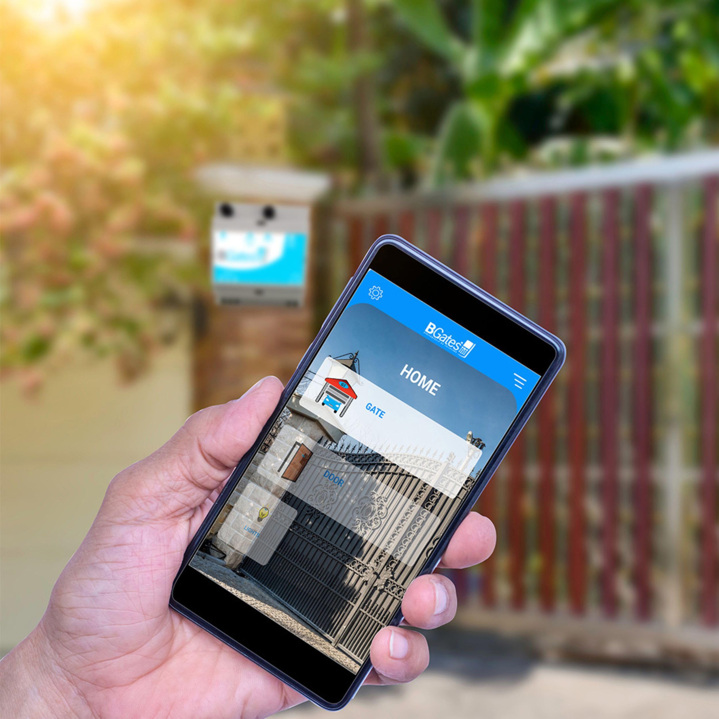 GSM Bluetooth BGates GT Garagentoröffner - Smart Toröffner für Zuhause und Büro - Funkfernbedienung Garagentor für Garagen, Tür, Heizung und Garten - per iOS/Android App, GSM oder Bluetooth