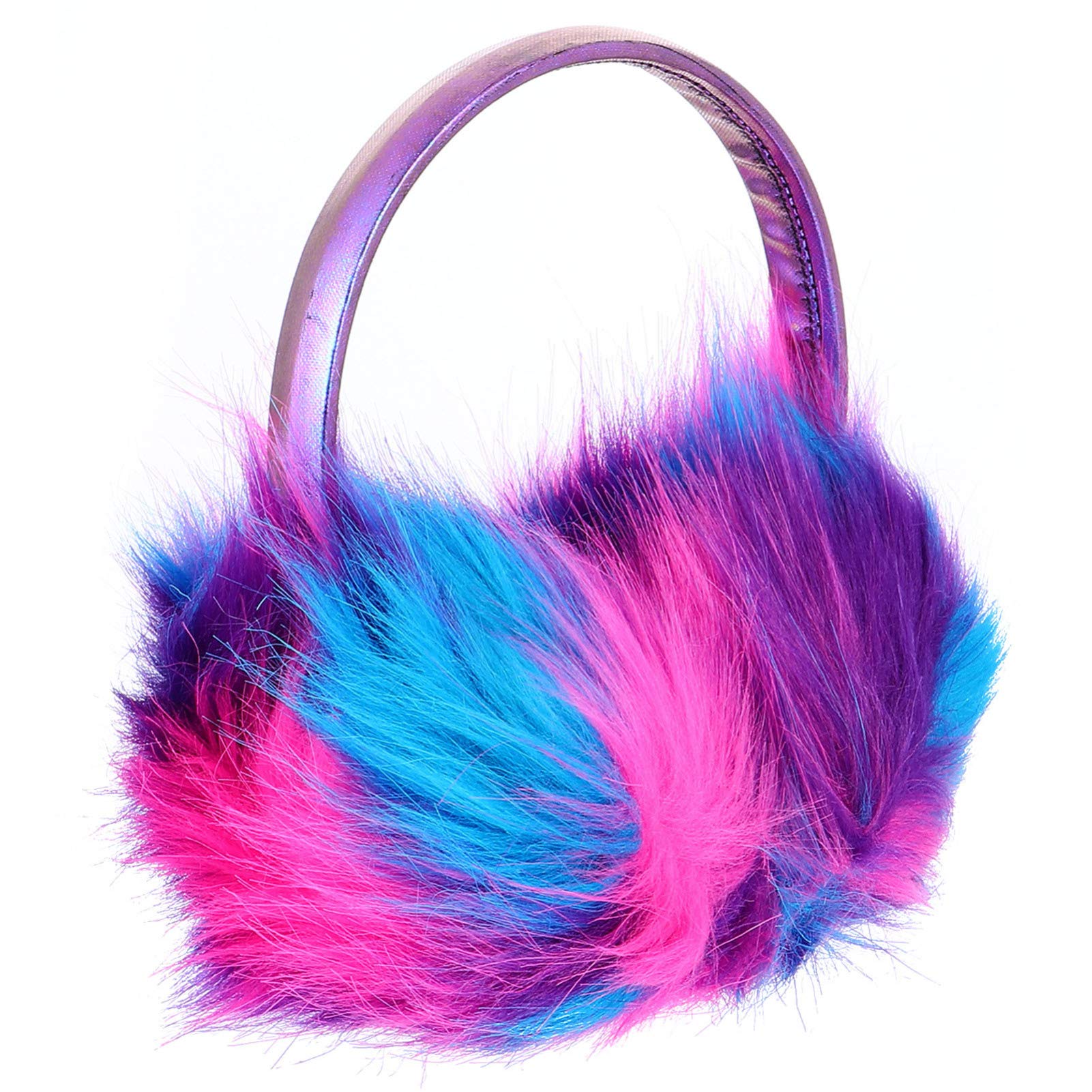 SOIMISS Purple Ear Winter Warm Fluffy Earmuff for Women Girls Xmas Outdoor Ear Warmers
