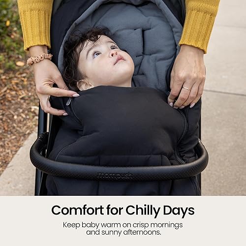 Miniatura 5 de Mompush Saco y funda para cochecito de invierno  Bolsa universal para todas las estaciones para bebé, resistente a la intemperie con forro polar y