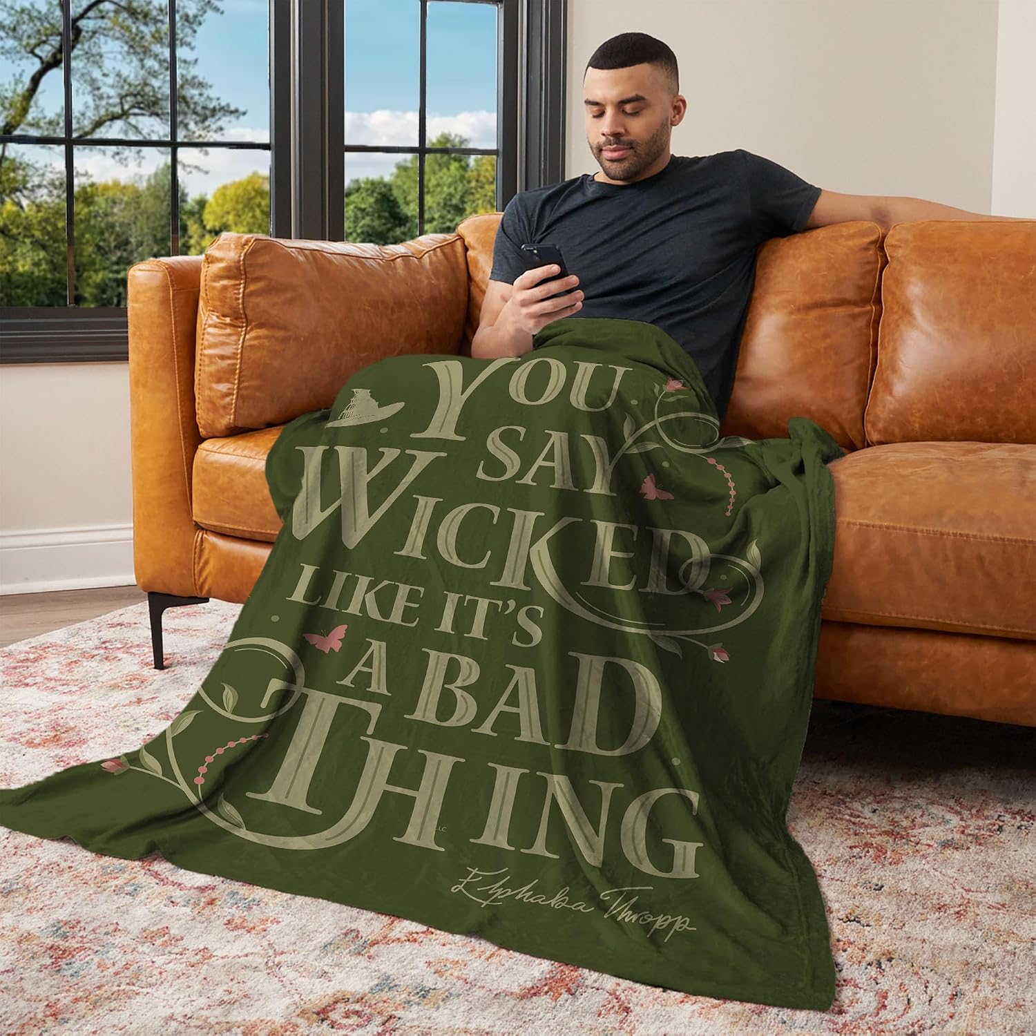 Northwest Wicked Say Wicked Silk Touch Throw Blanket 60x80 inches