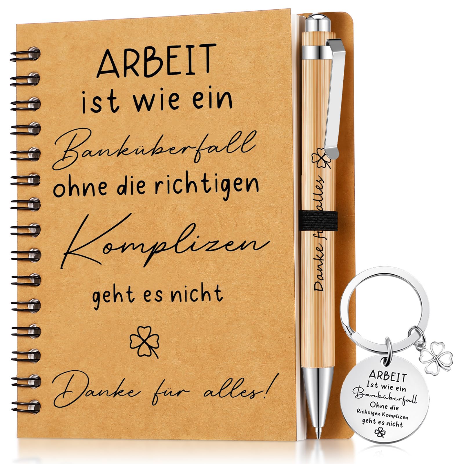 Acryl Glücksklee Dankeschön Geschenk - Weiße Deko Mit Kleeblatt Für Kollegen Und Lehrer