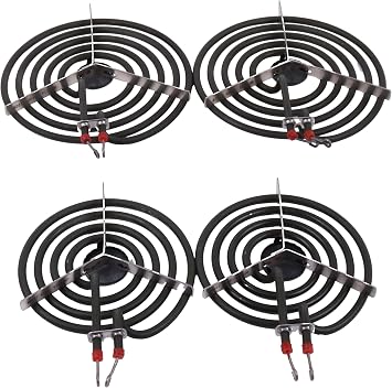 Electric Range Burner Element Set MP22YA MP15YA 6 MP21YA 8 Compatible With Ken-more Whirlpool May-tag Hardwick Norge Ranges/Stoves WPY04100165 WPY04100166
