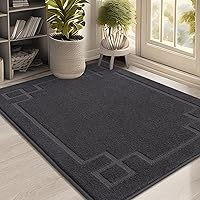 Vista 1 de BEQHAUSE Tapete de Puerta 32" x 48", Tapetes Antideslizantes para Interiores Alfombras de Entrada Lavables de Perfil Bajo Absorbentes y Resistente a