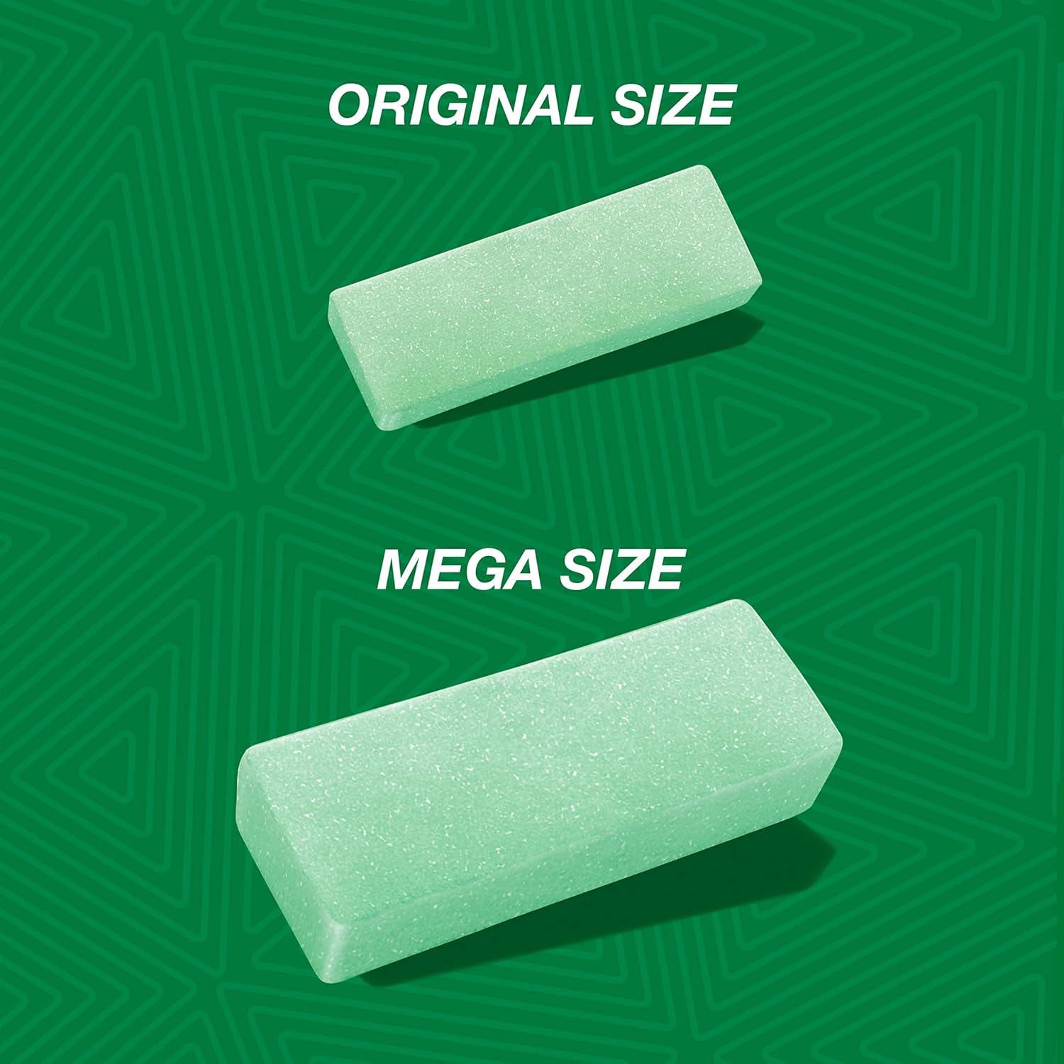 Trident Mega Spearmint Sugar Free Gum, 9 Packs of 10 Pieces (90 Total Pieces),10 Count (Pack of 9)