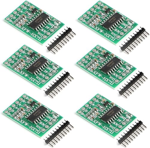 Lot de 6 modules de capteur de poids HX711 24 bits de précision 